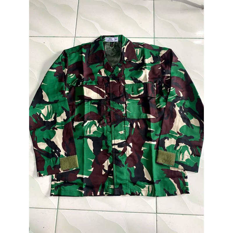 Jual Baju Seragam PDL TNI Loreng Malvinas Bahan Balotelli Premium ...