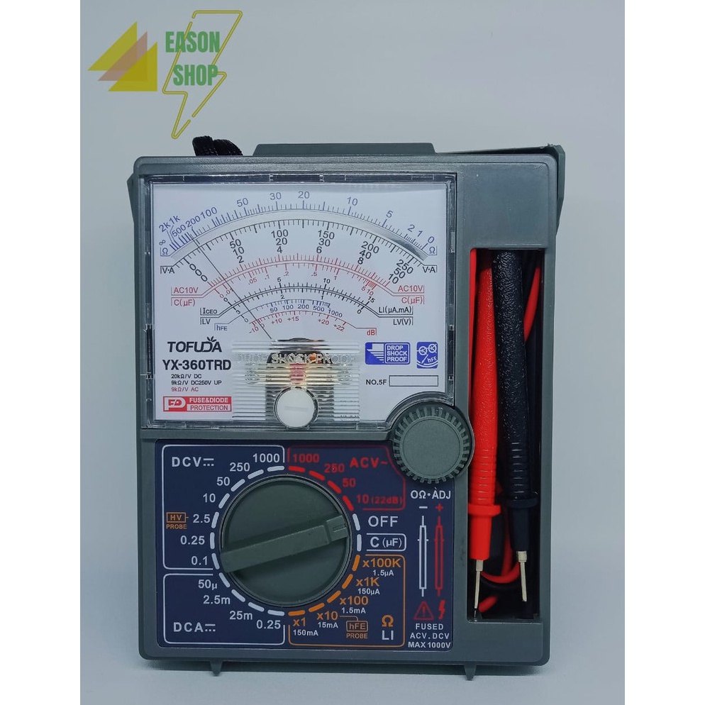 Jual Harga Bersahabat Multimeter TOFUDA Model HELES YX 36 TRD