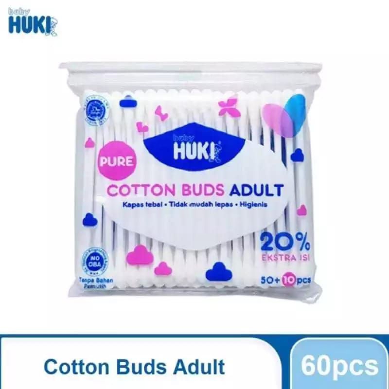 Jual Huki Cotton Buds Adult Isi 60 pcs | Shopee Indonesia