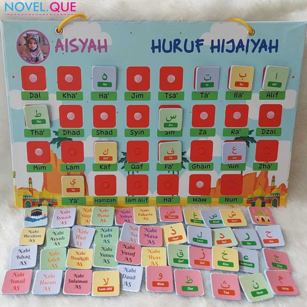 Jual Mainan Edukasi Busy Board Tempel Pasang In Seri Hijaiyah Dan