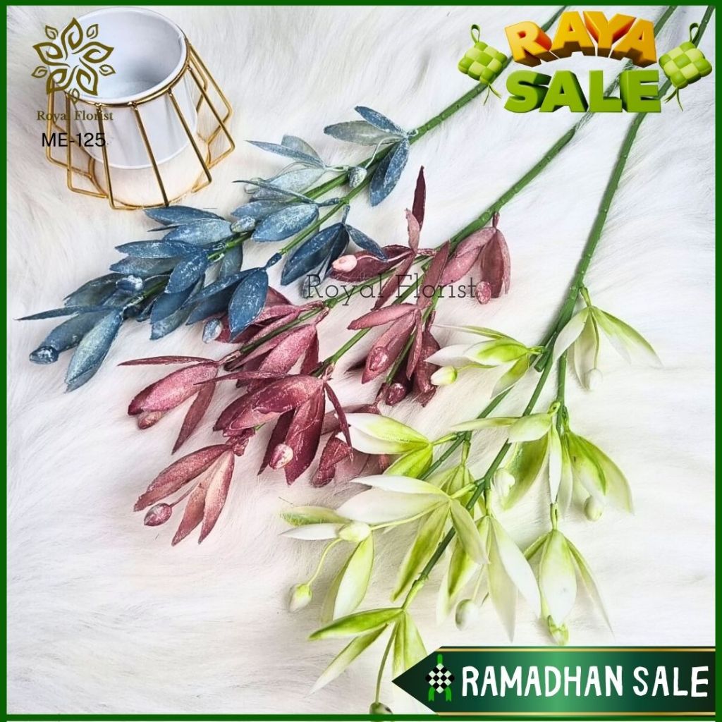 Jual Bunga Lily Artificial Tangkai Panjang/Bunga Hias Hantaran/Bunga