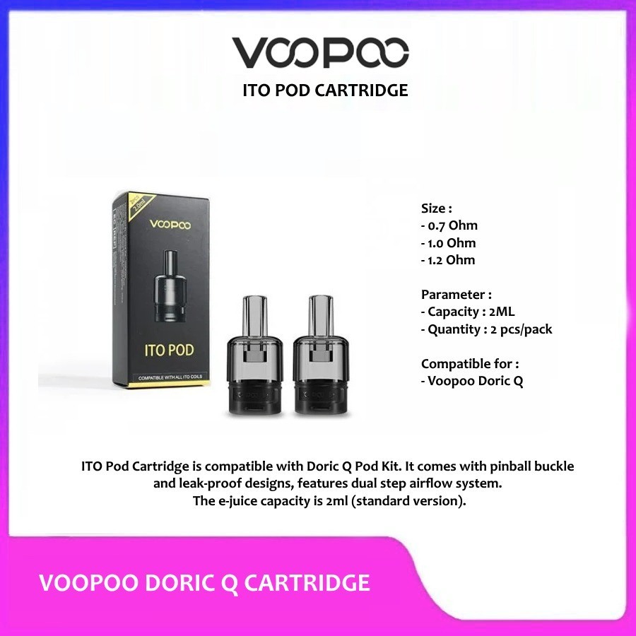 Jual MOLAN CANO Cartridge Voopoo ITO Cartridge Pod Replacement ...