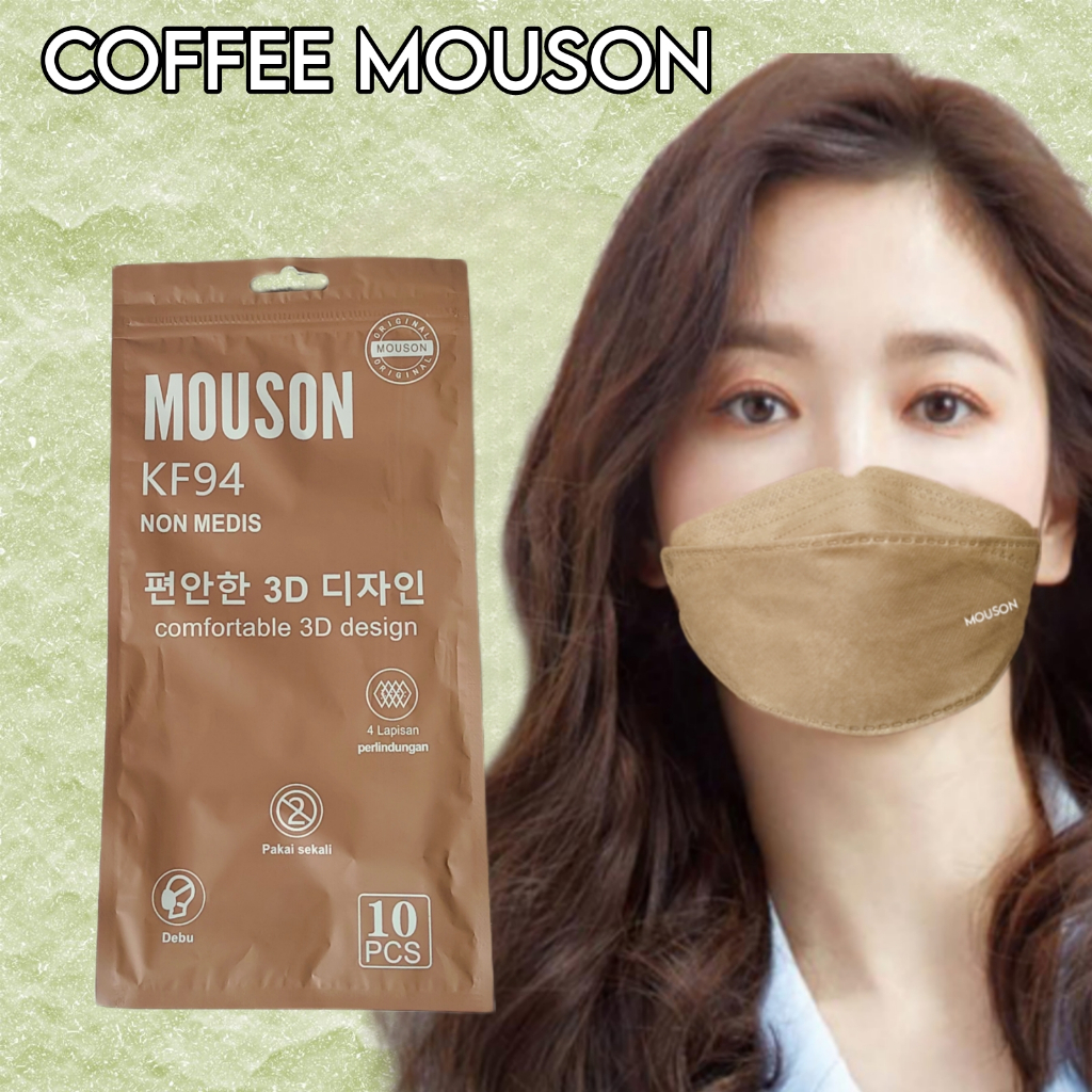 Jual Masker KF94 PREMIUM Mouson Warna warni 4ply isi 10 pc Disposable ...