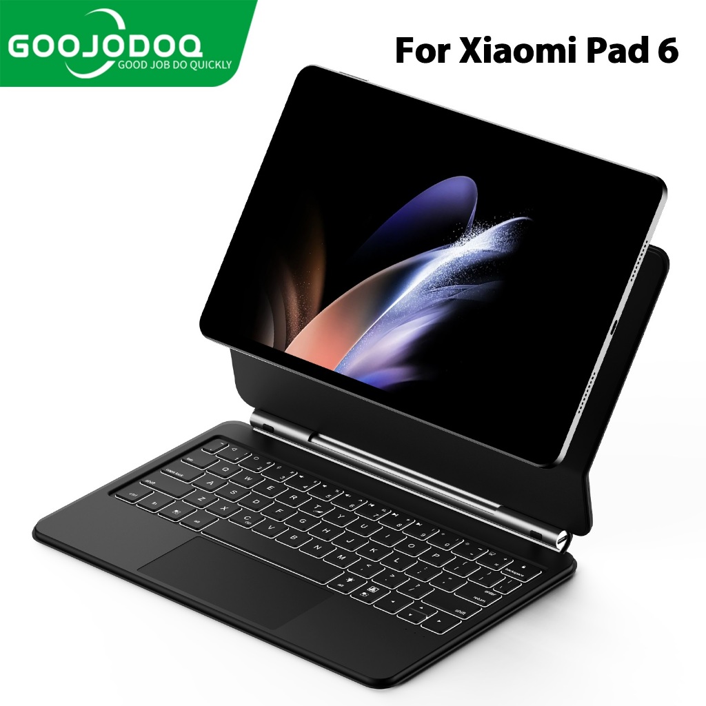 Jual GOOJODOQ Magic Keyboard for Xiaomi Pad 6 Touchpad Backlight ...