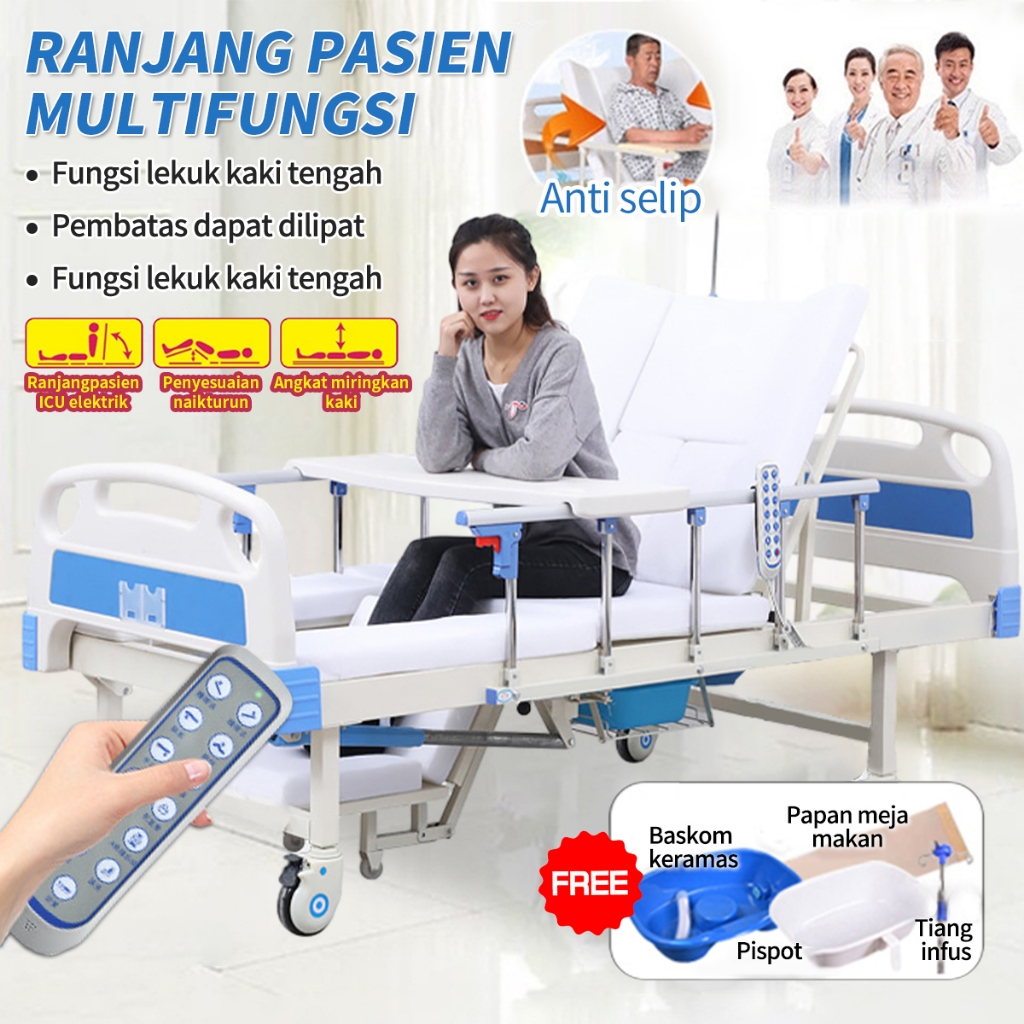 Jual Bed Pasien Eleketrik Bed Pasien ICU Bed Pasien Elektrik 3 Motor ...