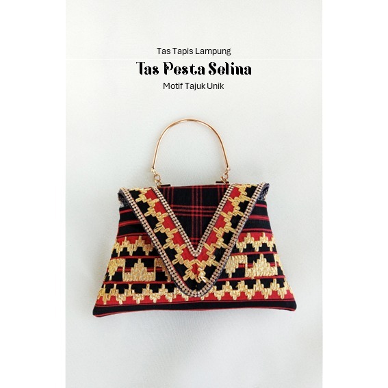 Jual LAMPUNG ETHNICA OFFICIAL - TAS TAPIS PESTA SELINA - TAS TAPIS