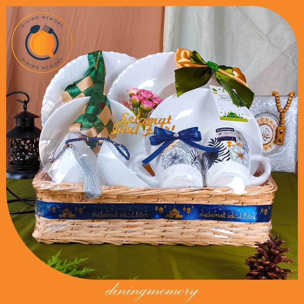 Jual Parcel Set Idul Fitri Lebaran Eid Mubarak T Hadiah Hampers Kaca Pecah Belah Khusus 7030