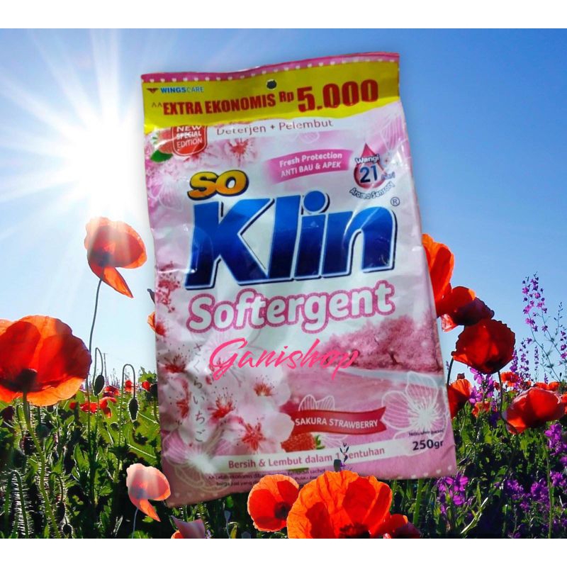 Jual Murah Soklin Softergent Sabun cuci bubuk 215gram 5000an | Shopee ...