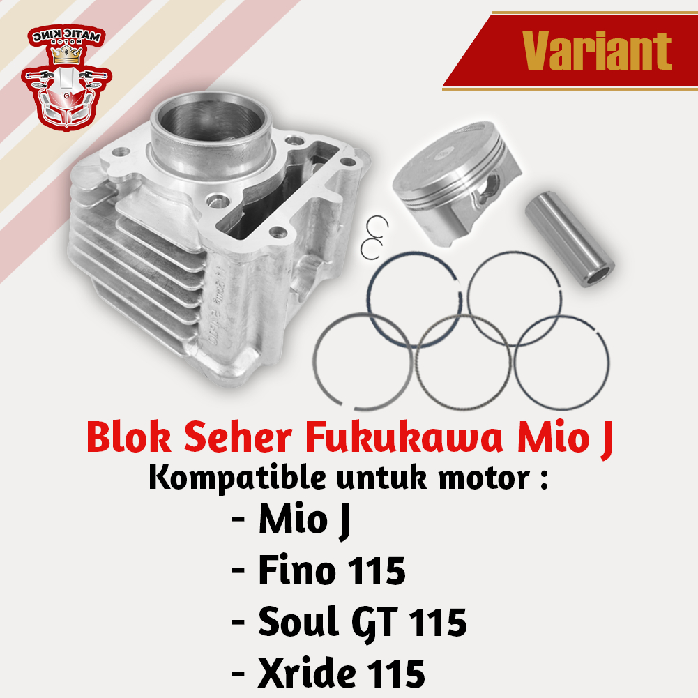 Jual Blok Seher SET Cylinder Comp Mio Smile Sporty Soul GT Fino Nouvo ...