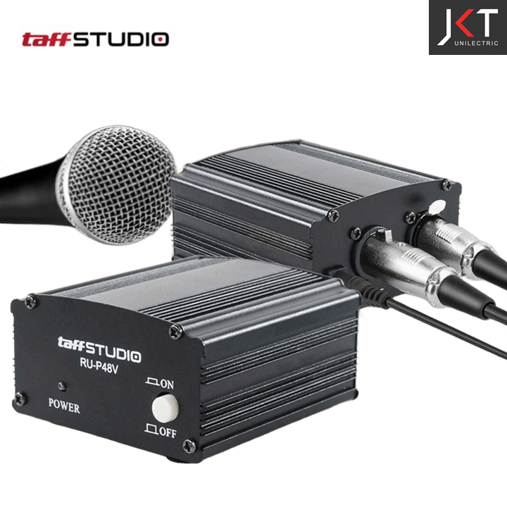 Jual Phantom Power Supply Microphone Condenser 1 Channel 48V TaffSTUDIO