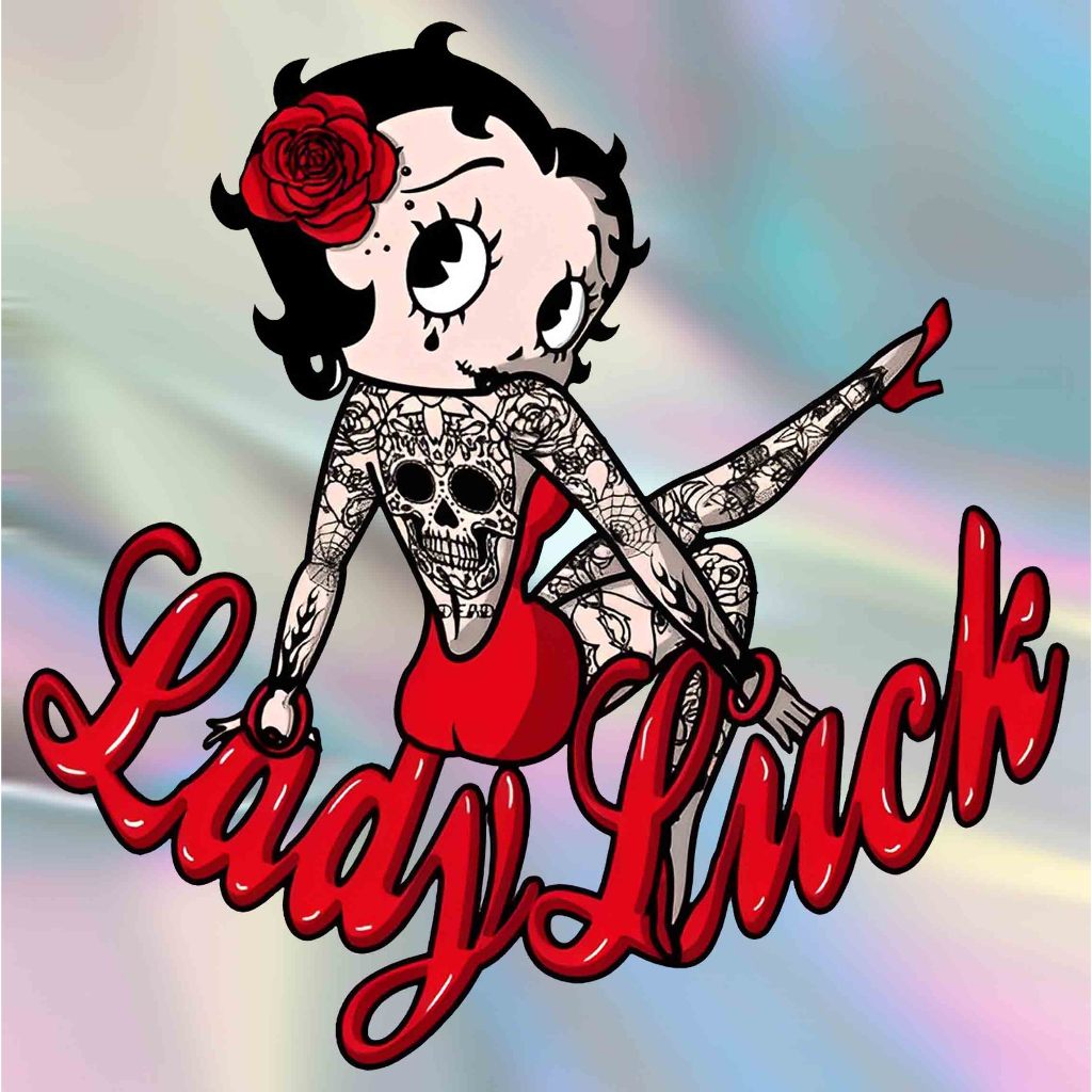 Poster su tela, motivo: Betty Boop Art vintage a tema anime, decorazione per camera da letto, ufficio, camera da letto, regalo, senza cornice, 40 x 60 cm