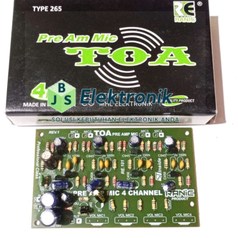 Jual kit pre AMP mik toa 4 chanel | Shopee Indonesia