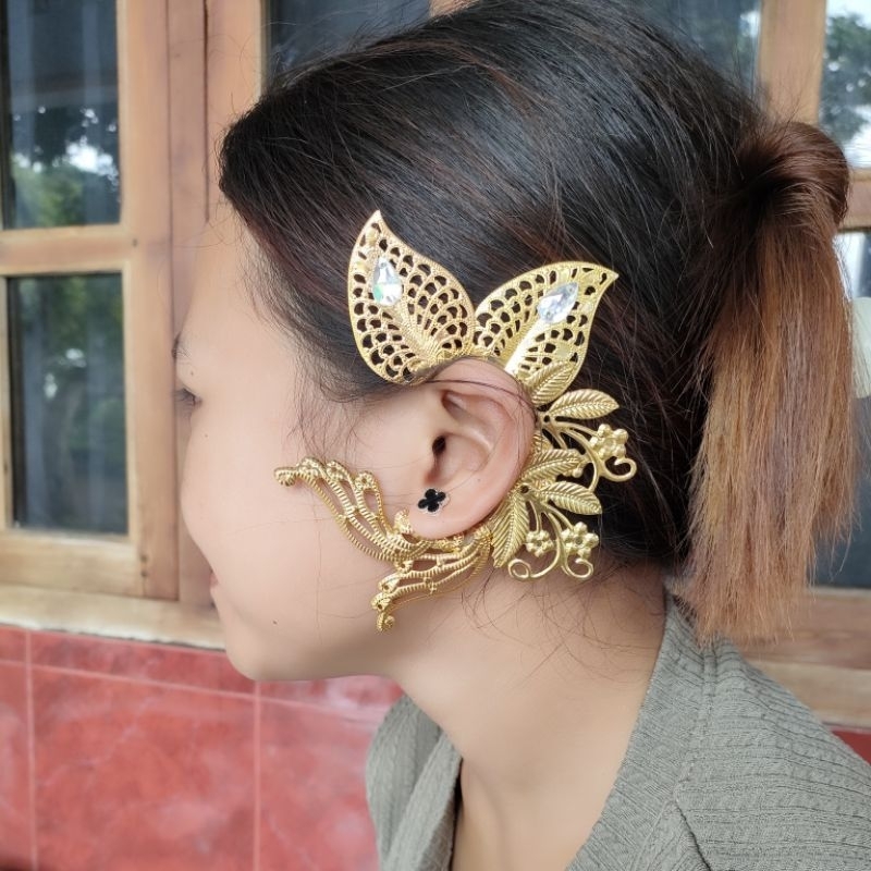 Jual ( Novia) earcuff/ sumping tari / hiasan telinga | Shopee Indonesia