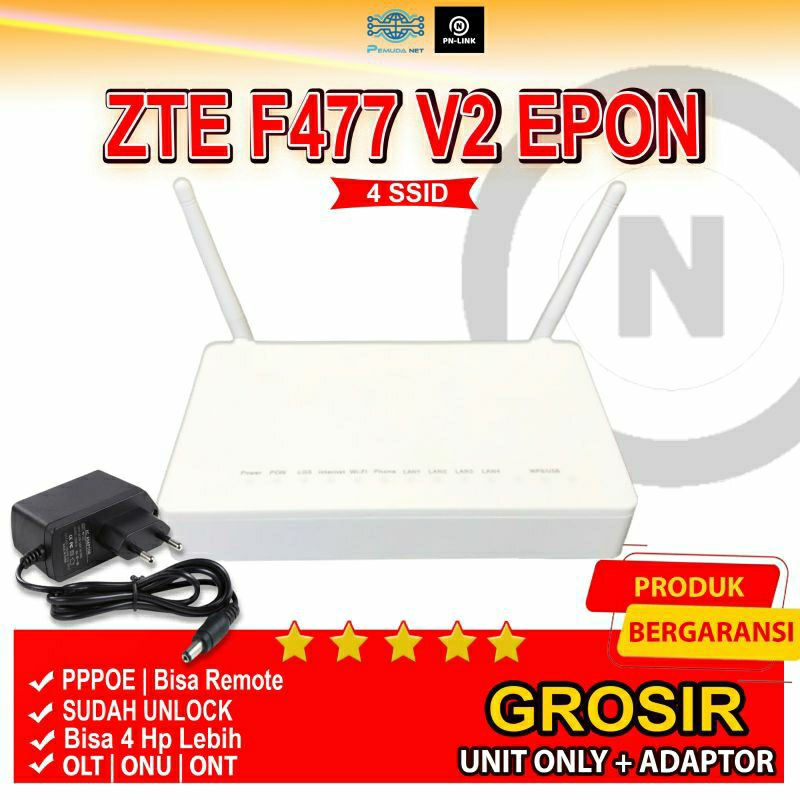 Jual F450 EPON ONU ONT BARU LENGKAP ADAPTOR Shopee Indonesia