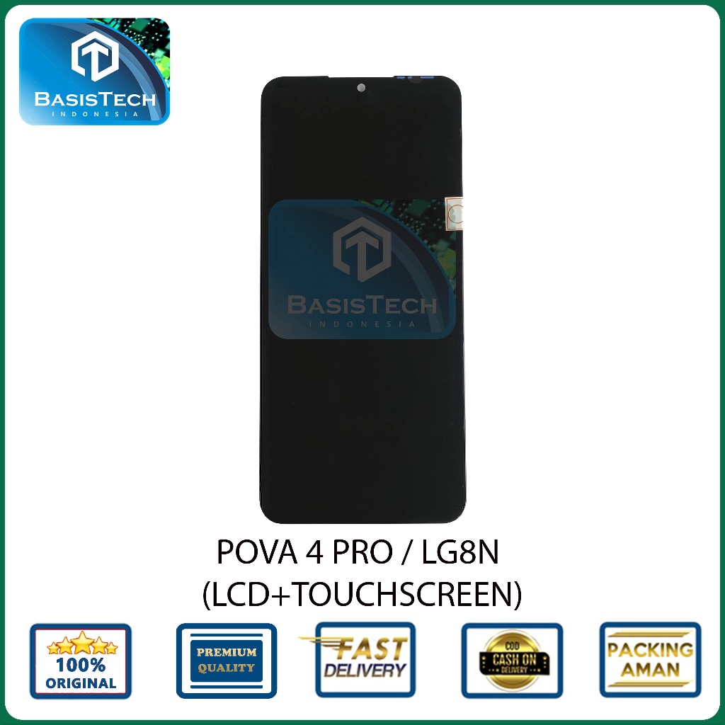 Jual LCD TECNO POVA 4 PRO - LG8N +TOUCHSCREEN - INCELL | Shopee Indonesia