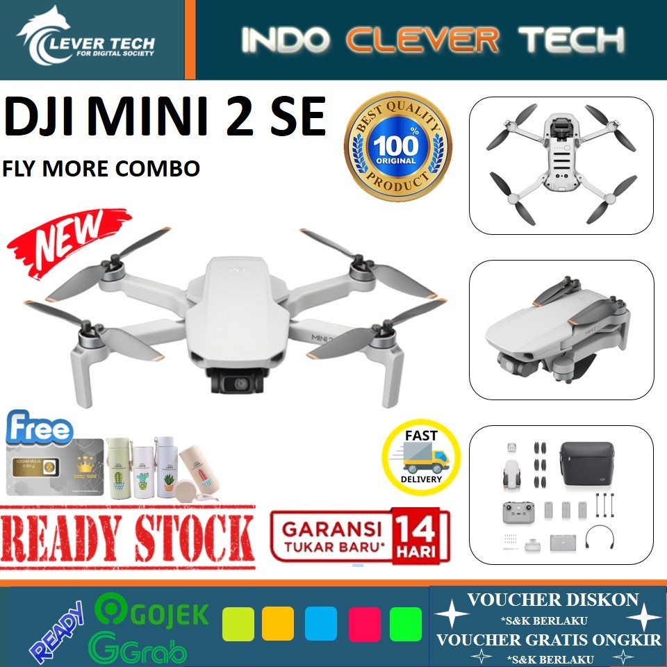 Jual DJI Mini 2 SE Fly More Combo Drone Mini 2 SE | Shopee Indonesia