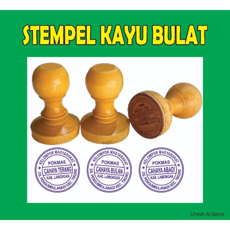 Jual STEMPEL KAYU BULAT, PERSEGI, OVAL ukuran standart | Shopee Indonesia