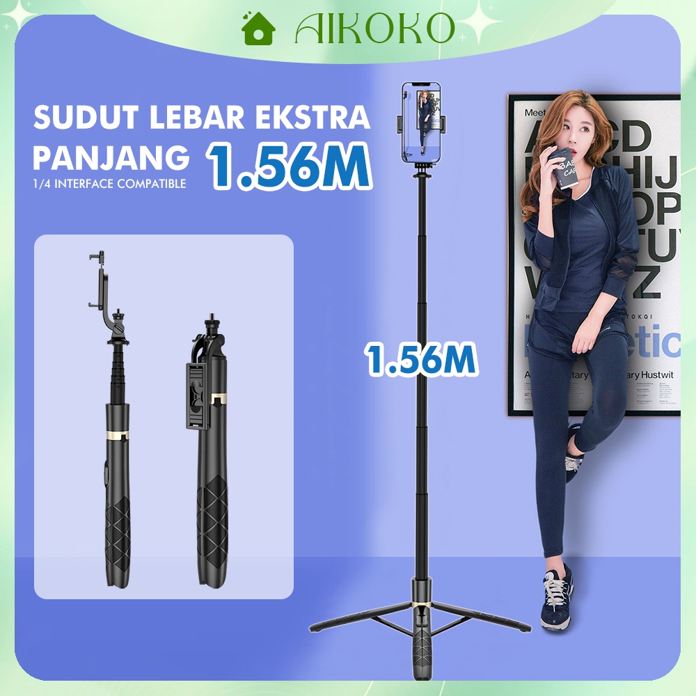 Jual Q16 Tripod 156cm Bluetooth Remote Baut 1 4 Tongsis Selfie Stick