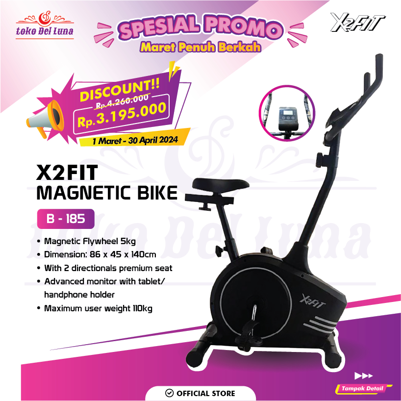 Jual X2FIT Magnetic Bike B-185 Sepeda Statis Magnetic | Shopee Indonesia