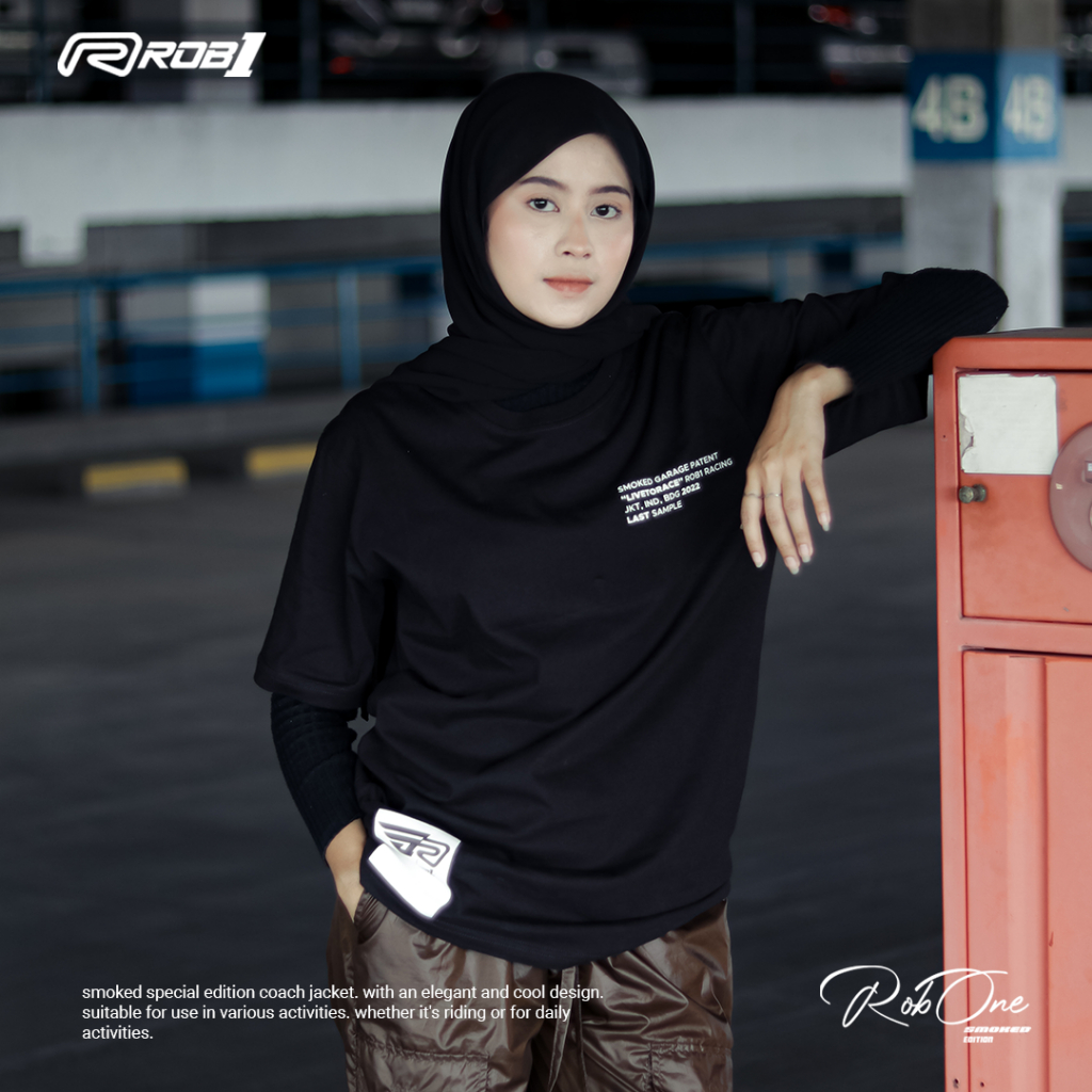 Jual TSHIRT ROB1 SMOKED EDITION ( BLACK ) | Shopee Indonesia