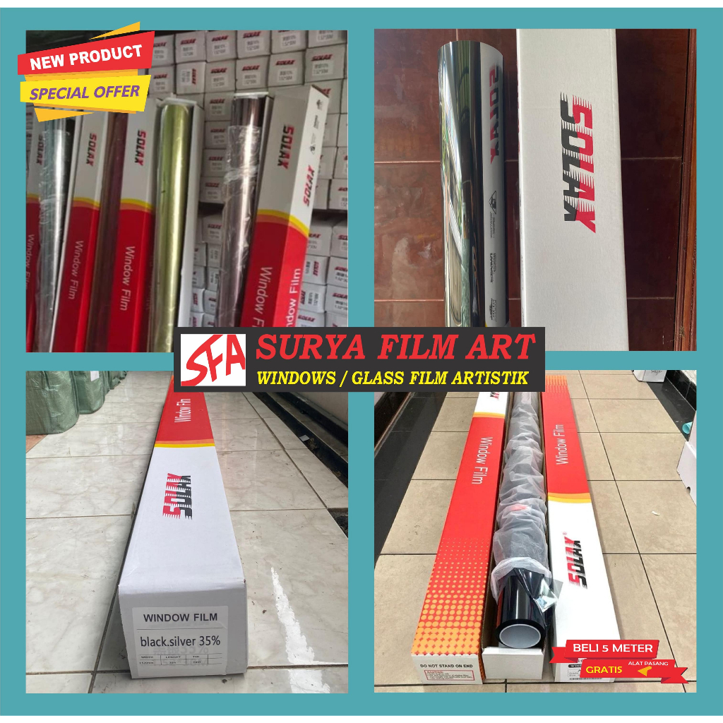 Jual Kaca film oneway solax/satu arah/oneway solax | Shopee Indonesia