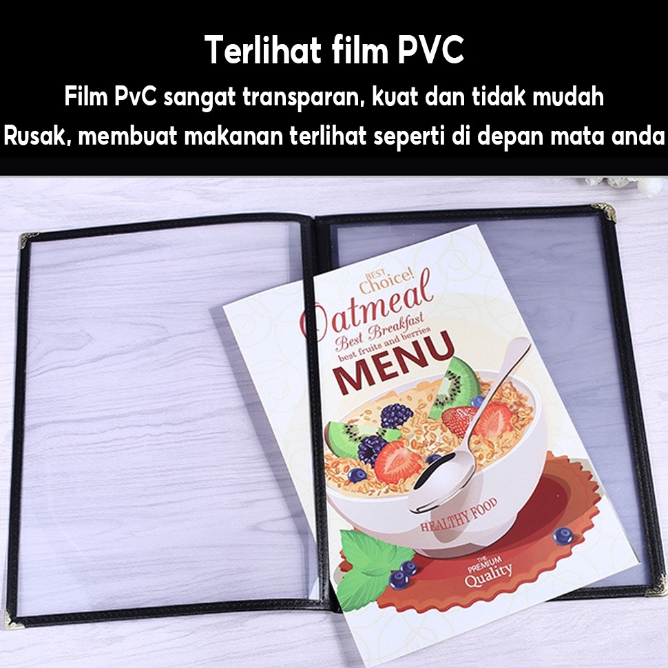 Jual Paling Dicari 4 halaman A4 Buku Menu Restoran Kulit Cover Menu ...