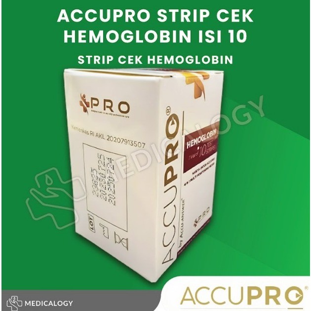 Jual AccuPRO Strip Cek Hemoglobin Accu PRO HB 10 Strip Shopee Indonesia