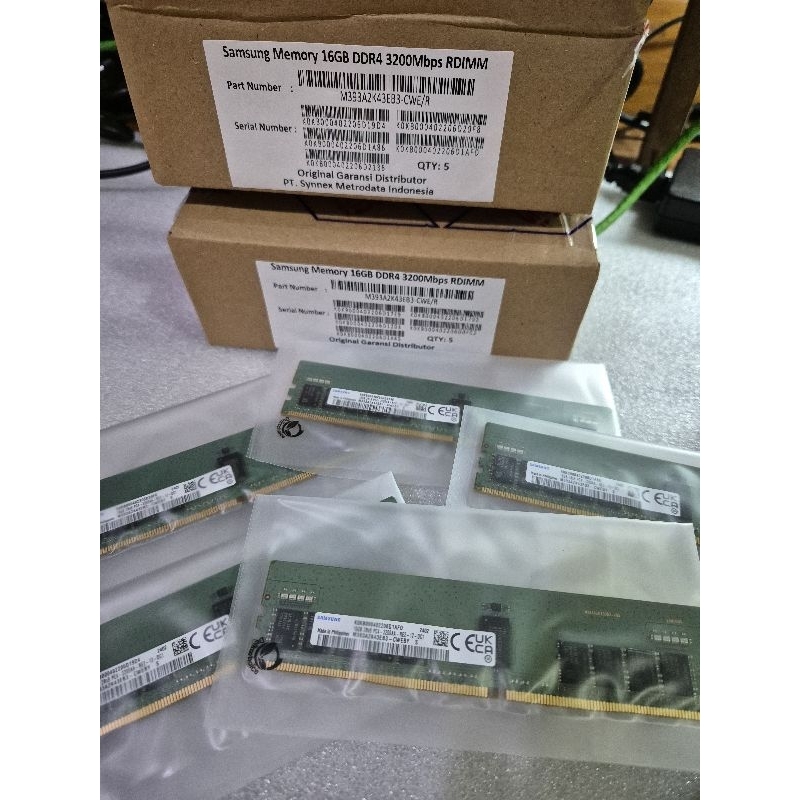 Jual SAMSUNG 16GB ECC RDIMM PC3200 DDR4 3200Mhz REG M393A2K40DB3-CWE ...