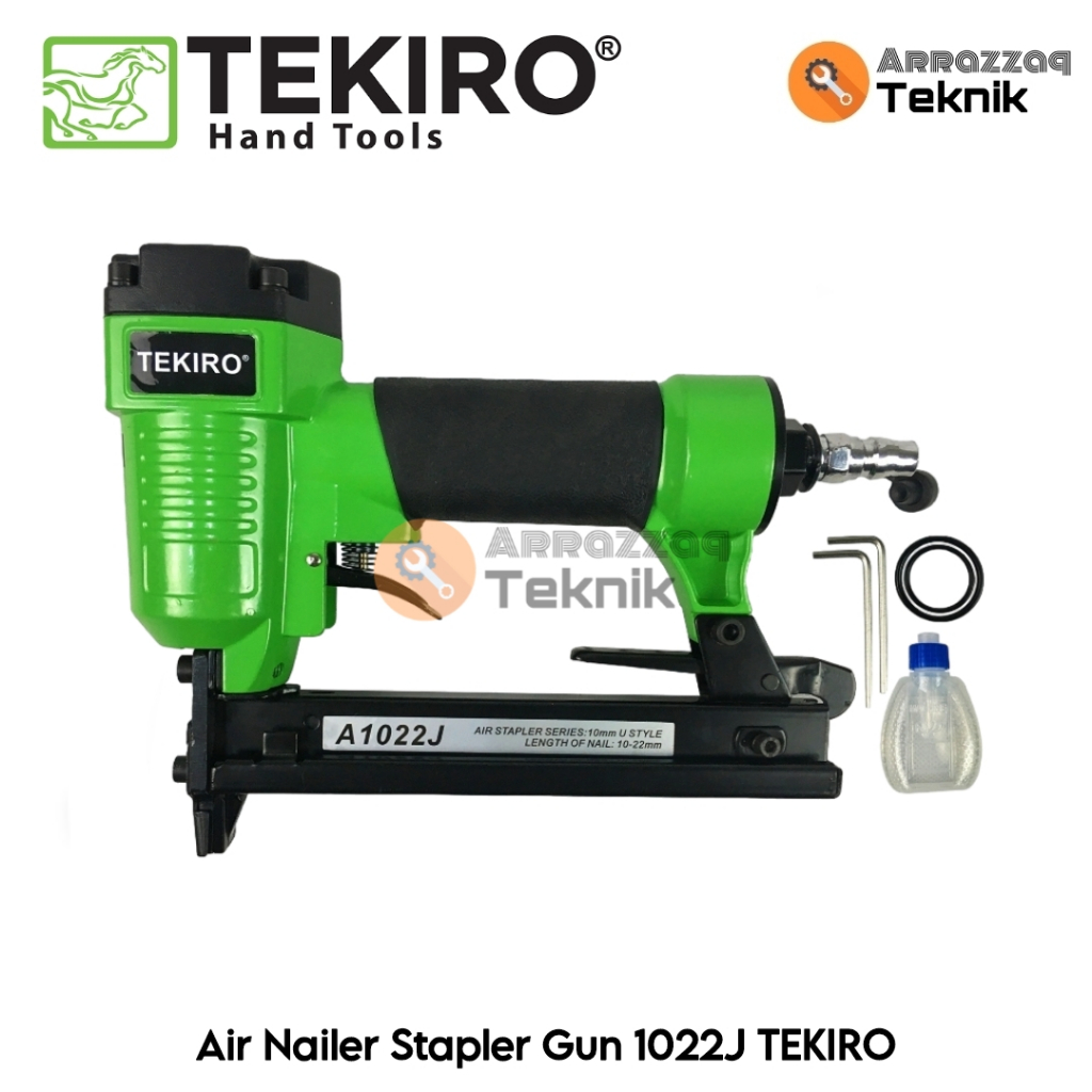 Jual Tekiro Air Nailer Stapler Gun J Mesin Staples Angin Paku