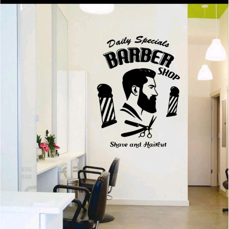 Jual STICKER CUTTING BARBER SHOP STICKER DINDIN | Shopee Indonesia