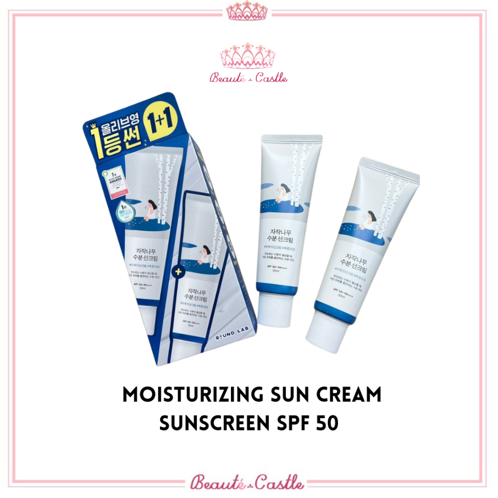 Jual Round Lab Birch Juice Moisturizing Sun Cream Sunscreen SPF 50 ...