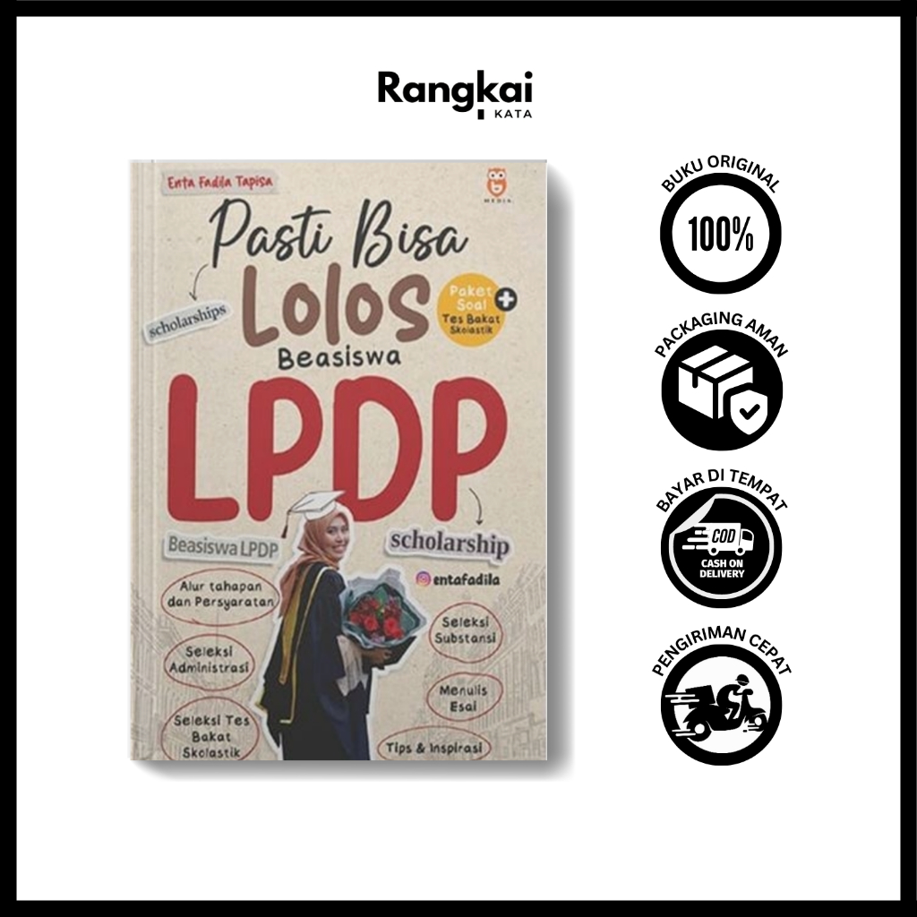 Jual Buku Pasti Bisa Lolos Beasiswa LPDP - Enta Fadila Tapisa - BMedia ...