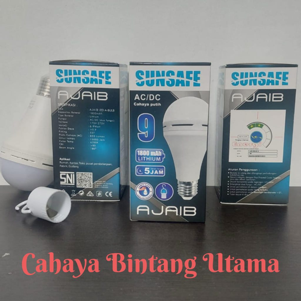 Jual Lampu Led Emergency Ac Dc Sunsafe Ajaib Watt Shopee Indonesia