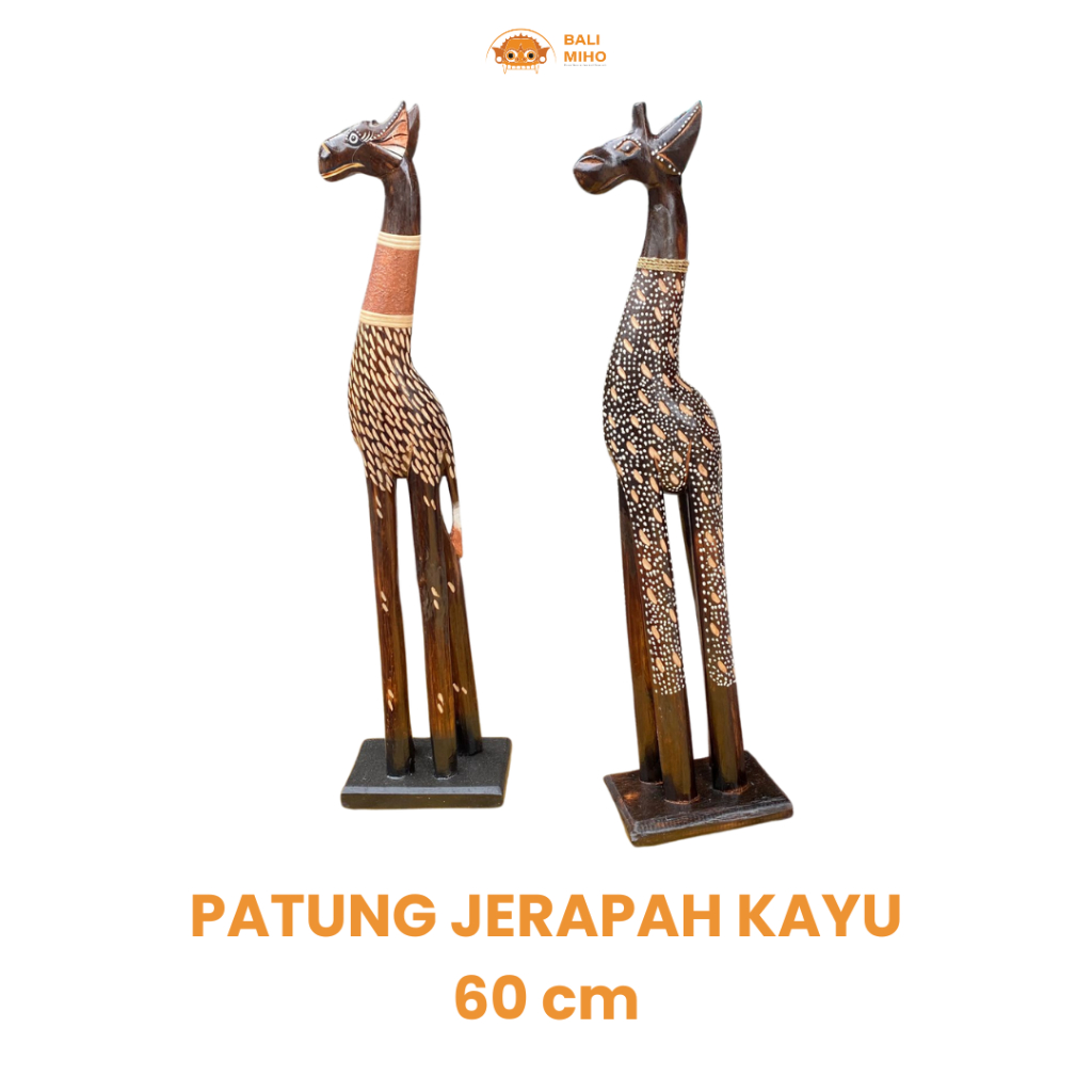 Jual Patung Dekorasi Jerapah Kayu Ukuran Cm Dekorasi Kayu Patung