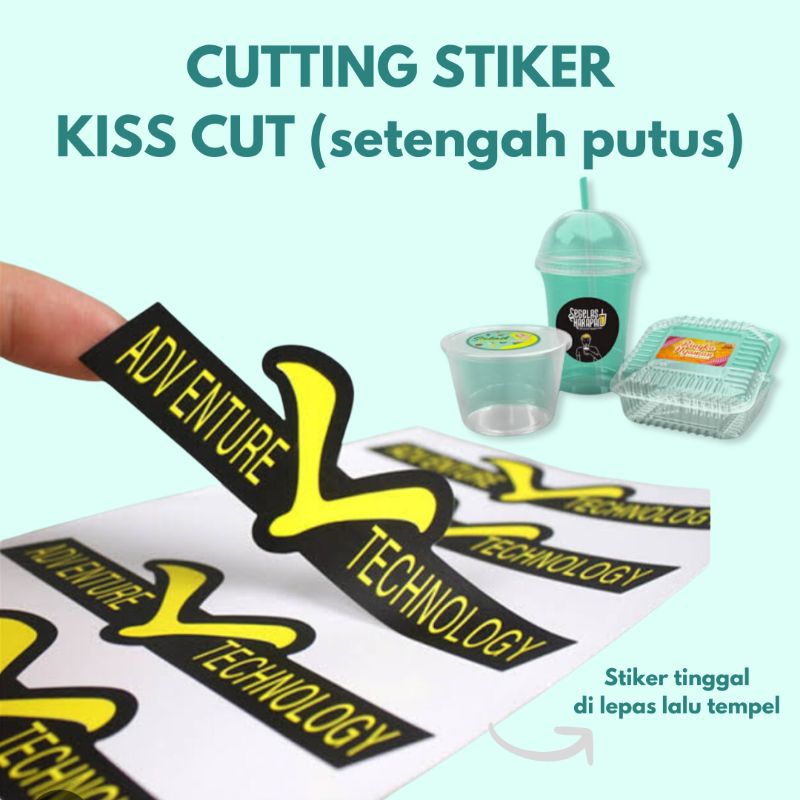 Jual Cetak Stiker KISS CUT Label Bulat - Print Label Produk Kemasan ...