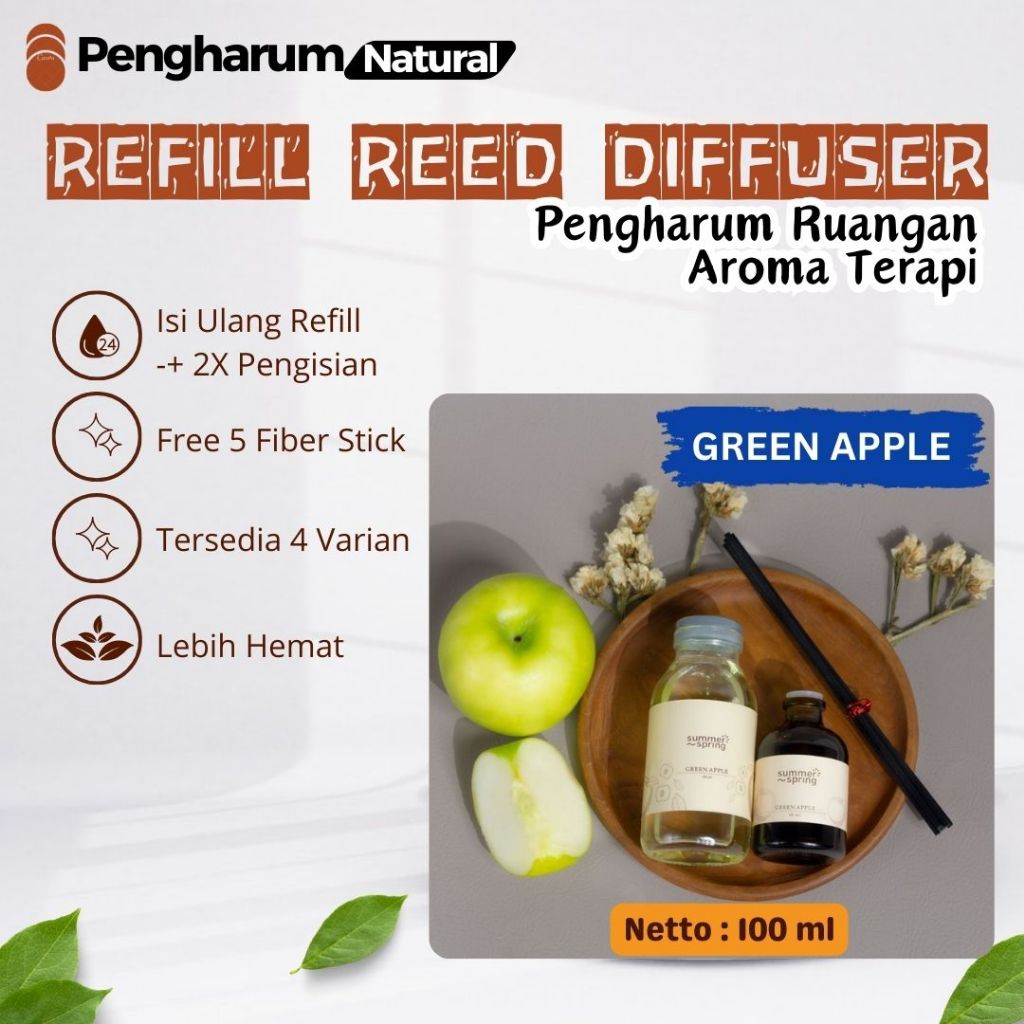 Jual Summerspring REFILL Isi Ulang Reed Diffuser pengharum ruangan ...