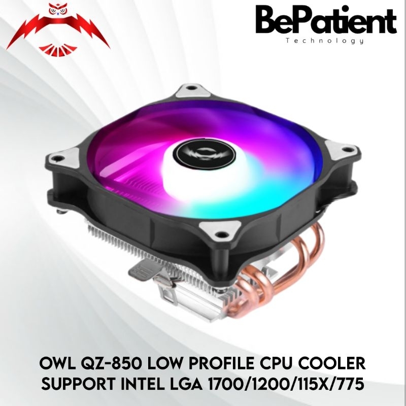 Jual OwL QZ-850 (4 Heatpipes) Low Profile CPU Cooler Heatsink Intel AMD ...