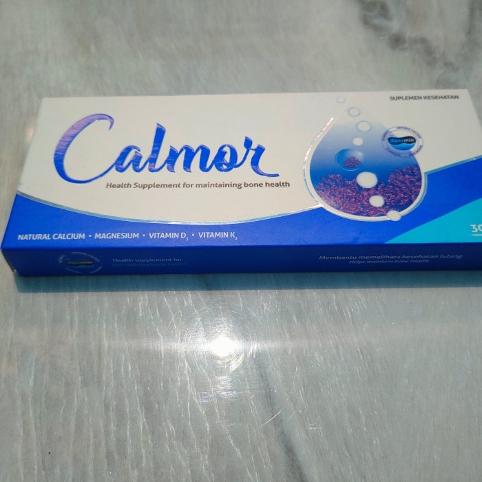 Jual CALMOR Suplemen Tulang Rasa Coklat with Aquamin / Kalsium Ibu ...