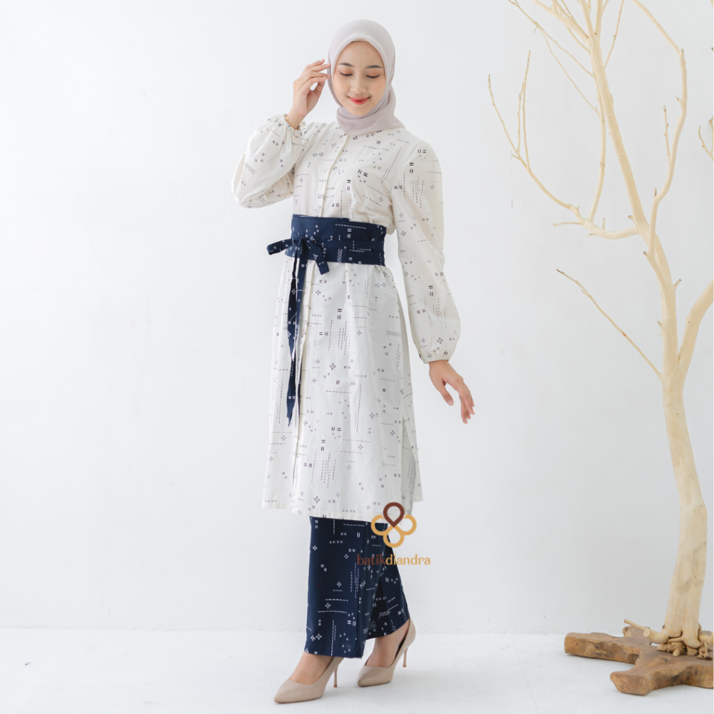 Jual Batik Tunik Atasan Wanita Kekinian Baju Kerja Modern Couple by
