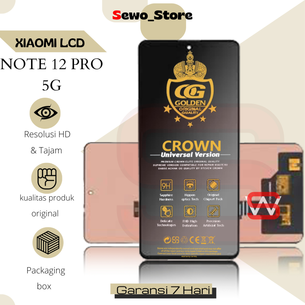 Jual LCD TOUCHSCREEN XIAOMI REDMI NOTE 12 PRO 5G / NOTE 12 PRO PLUS 5G ...