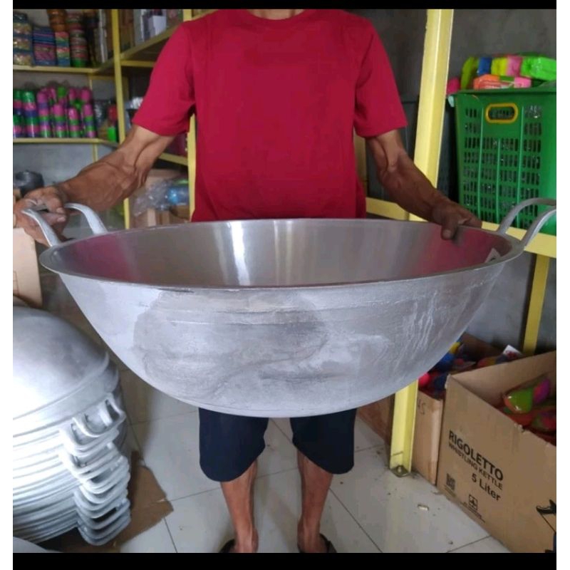 Jual wajan kuali ukuran jumbo no 34 kuali kancah bintang satu | Shopee ...