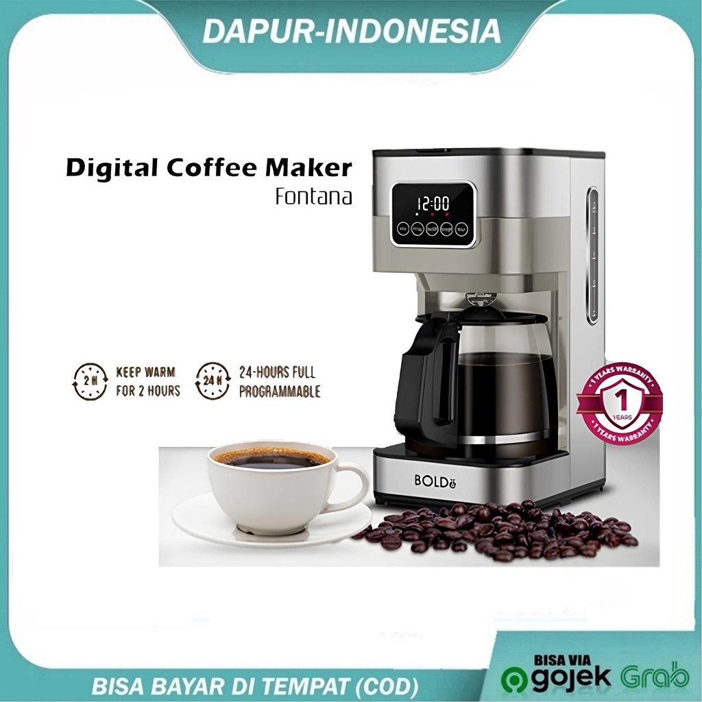 Jual Bolde Coffee Maker Digital Fontana - Kapasitas 1,5 Ltr | Shopee ...