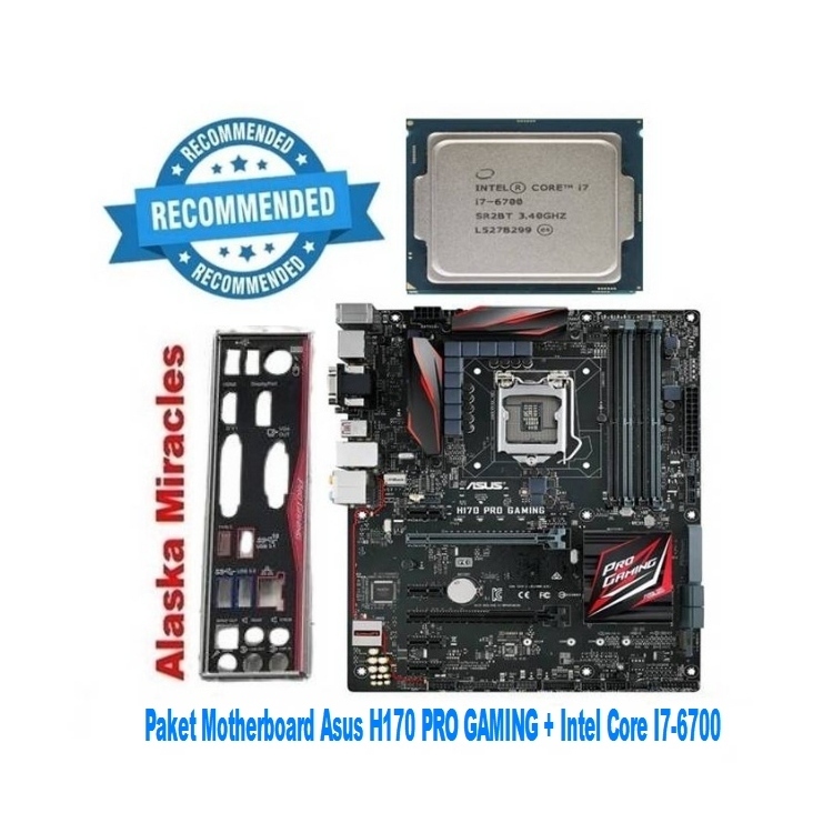 Jual Motherboard ASUS H170 PRO GAMING (Backpanel ada) + Intel Core I7-6700  | Shopee Indonesia