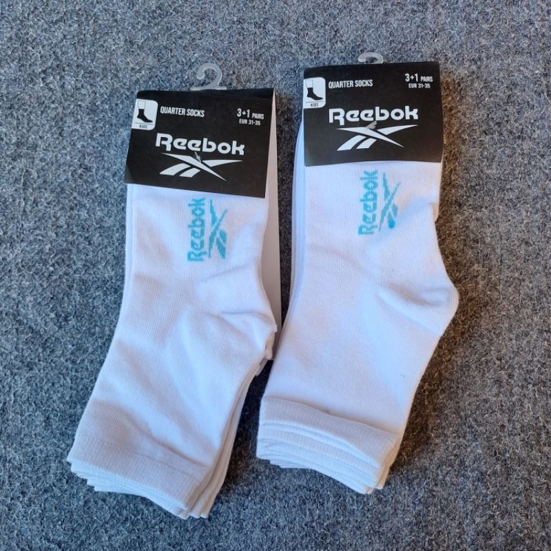 Jual Kaos Kaki Reebok Original Putih Quarter Socks Kids 4 Pasang Shopee Indonesia