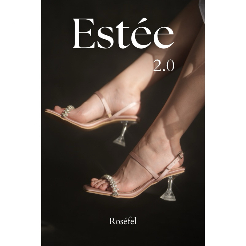 Jual ROSEFEL PARTY COLLECTION- Estee 2.0 Glass Heels 7cm in Swarovski Accesories | Party Heels | Shopee Indonesia