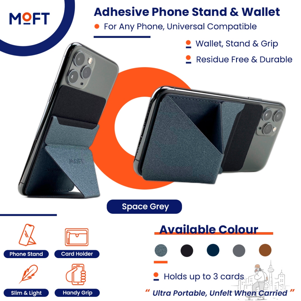 Phone Grip MOFT 4-in-1 Cell Stand, Card Holder, Ghana In