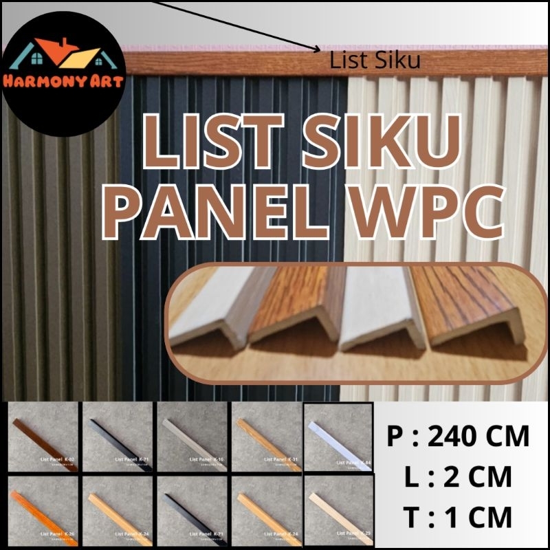 Jual HA-List WPC Dinding List Siku Penutup WPC Lis Wall Panel/Sudut ...