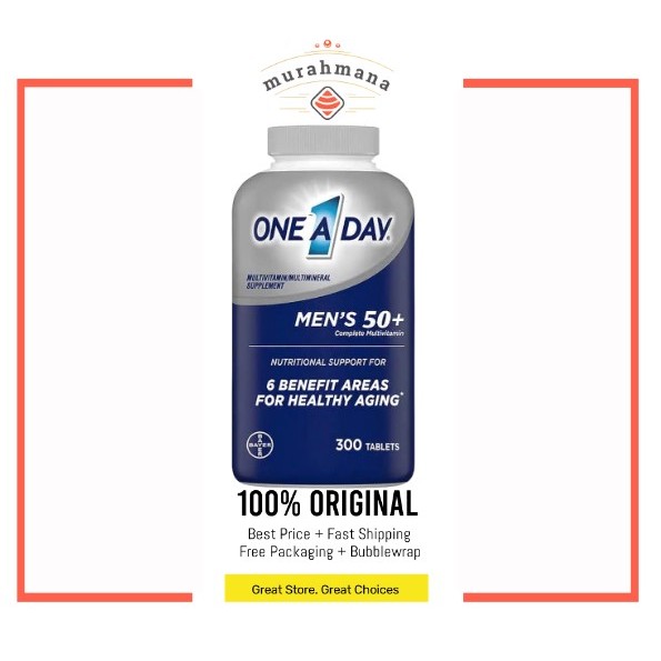 Jual One A Day Mens 50+ Multivitamin/Multimineral Supplement(300Tablets ...