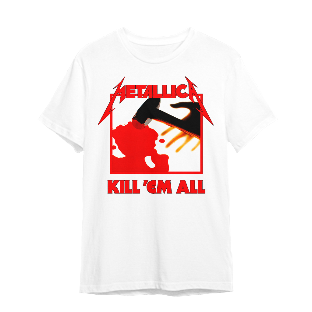 Jual Kaos Band Metallica - Album Kill Em All Tshirt Metalicca Baju ...