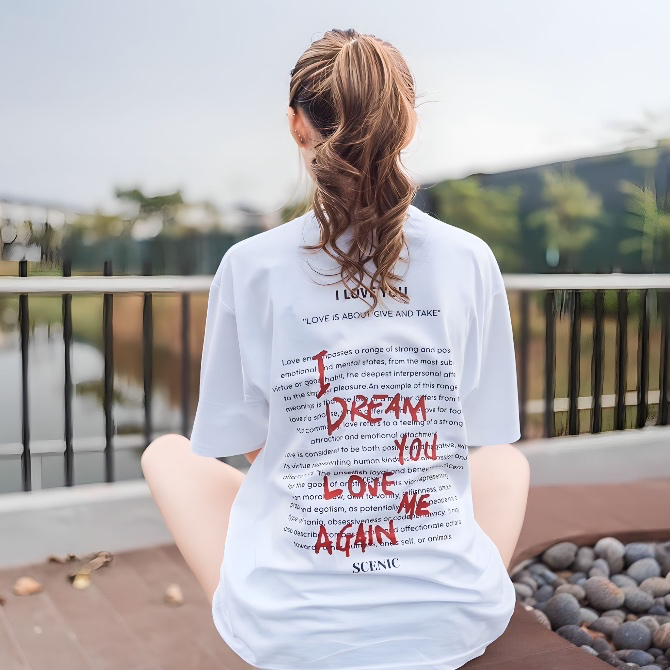 T-Shirt Lengan Pendek Passion Secret Offwhite